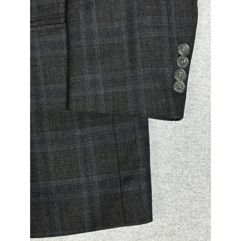 Corporate Image Sport‎ Coat Mens 42R Gray Blue Blazer 2 Button Double Vent